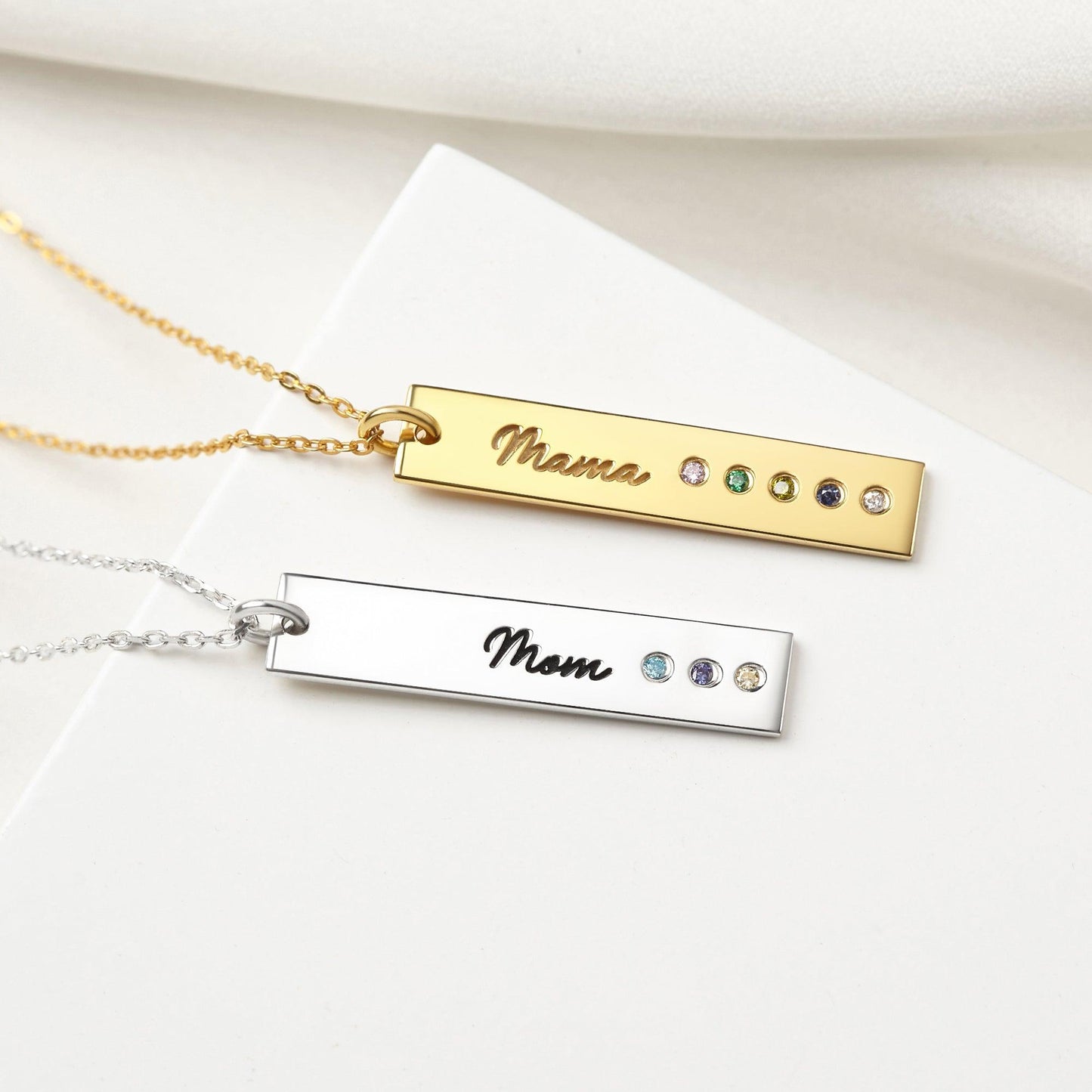 Personalized Necklace with Birth Month Stones - FrendlyShop