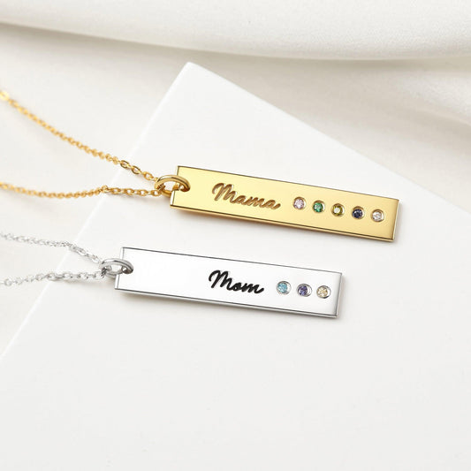 Personalized Necklace with Birth Month Stones - FrendlyShop