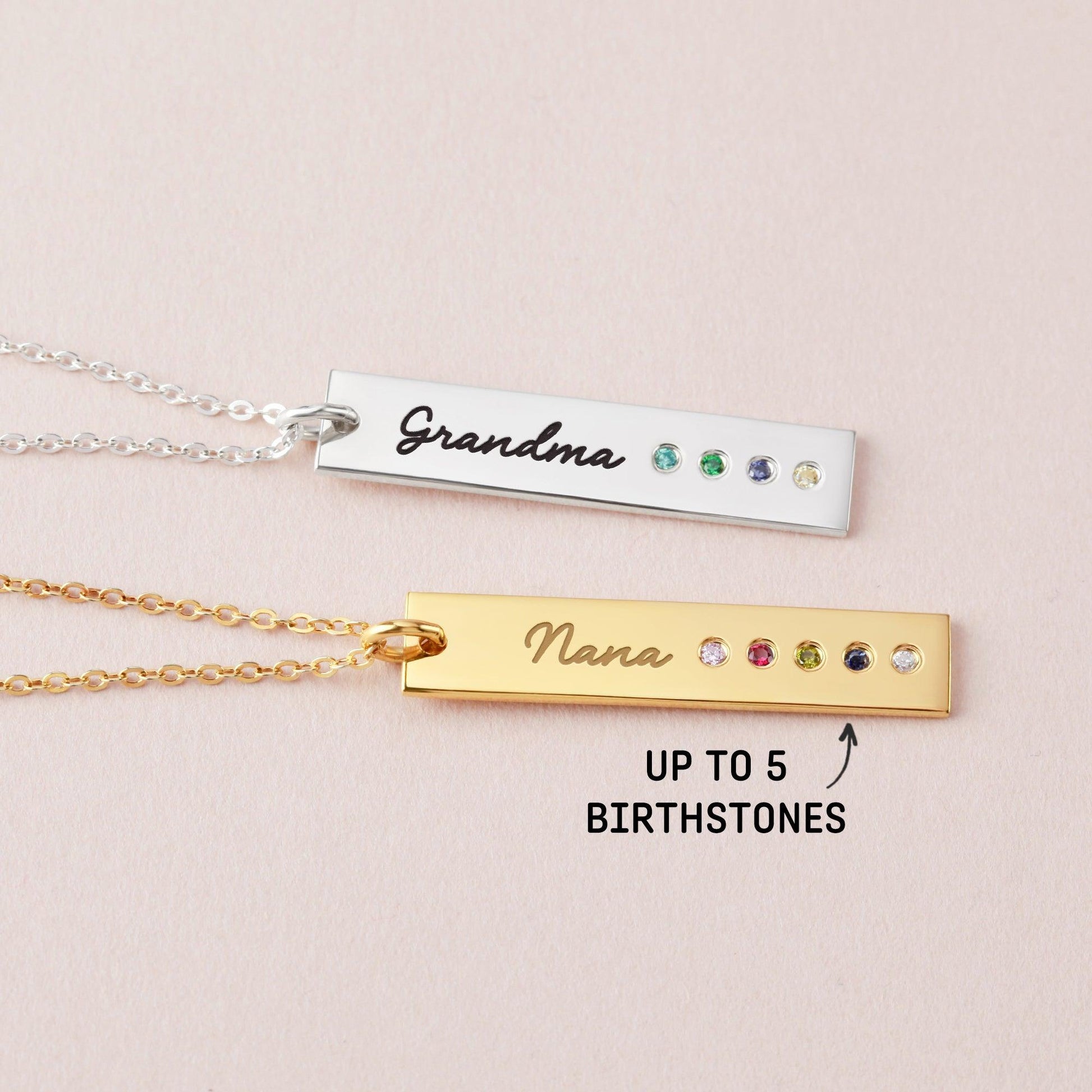 Personalized Necklace with Birth Month Stones - FrendlyShop