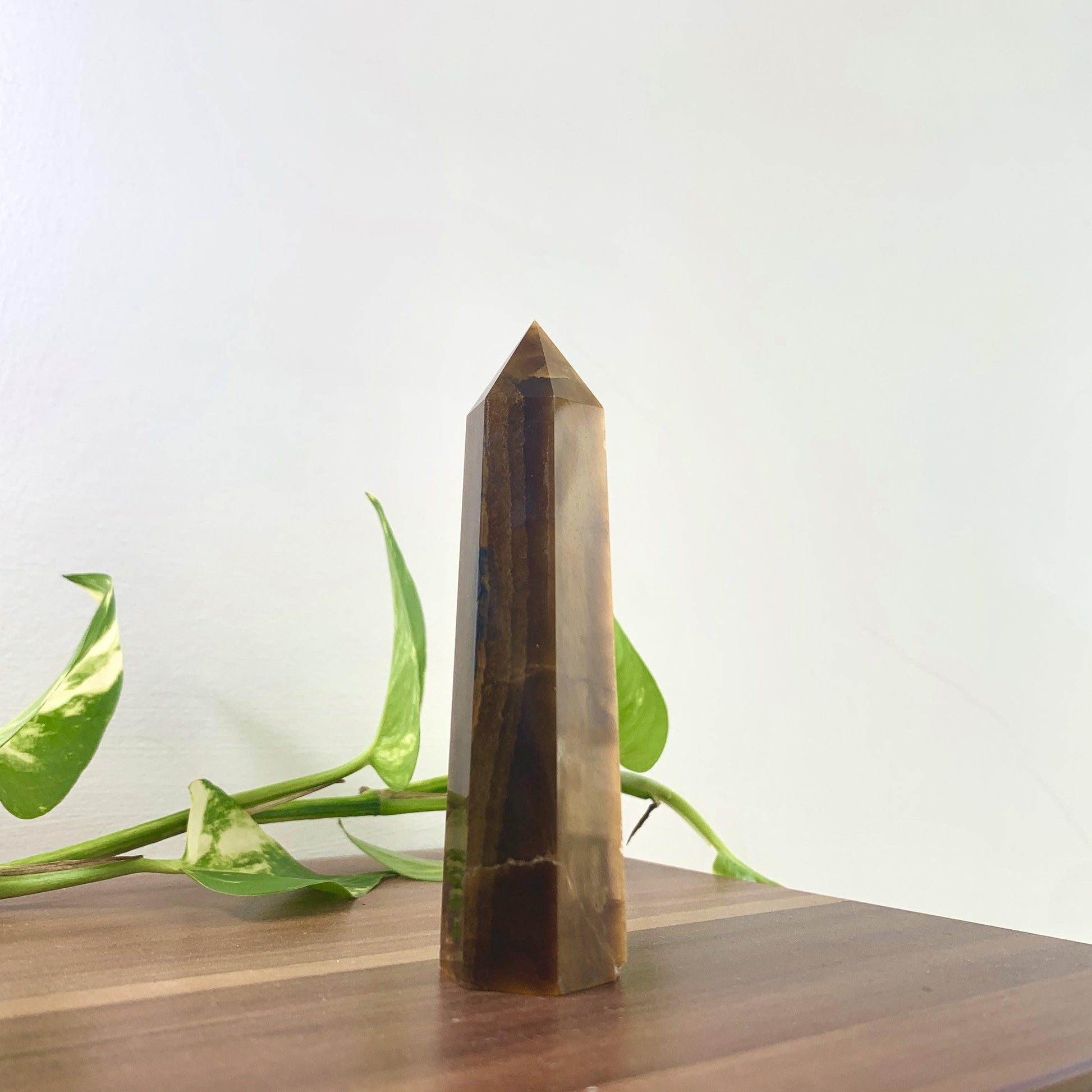 Tiger's Eye Crystal Obelisk - FrendlyShop