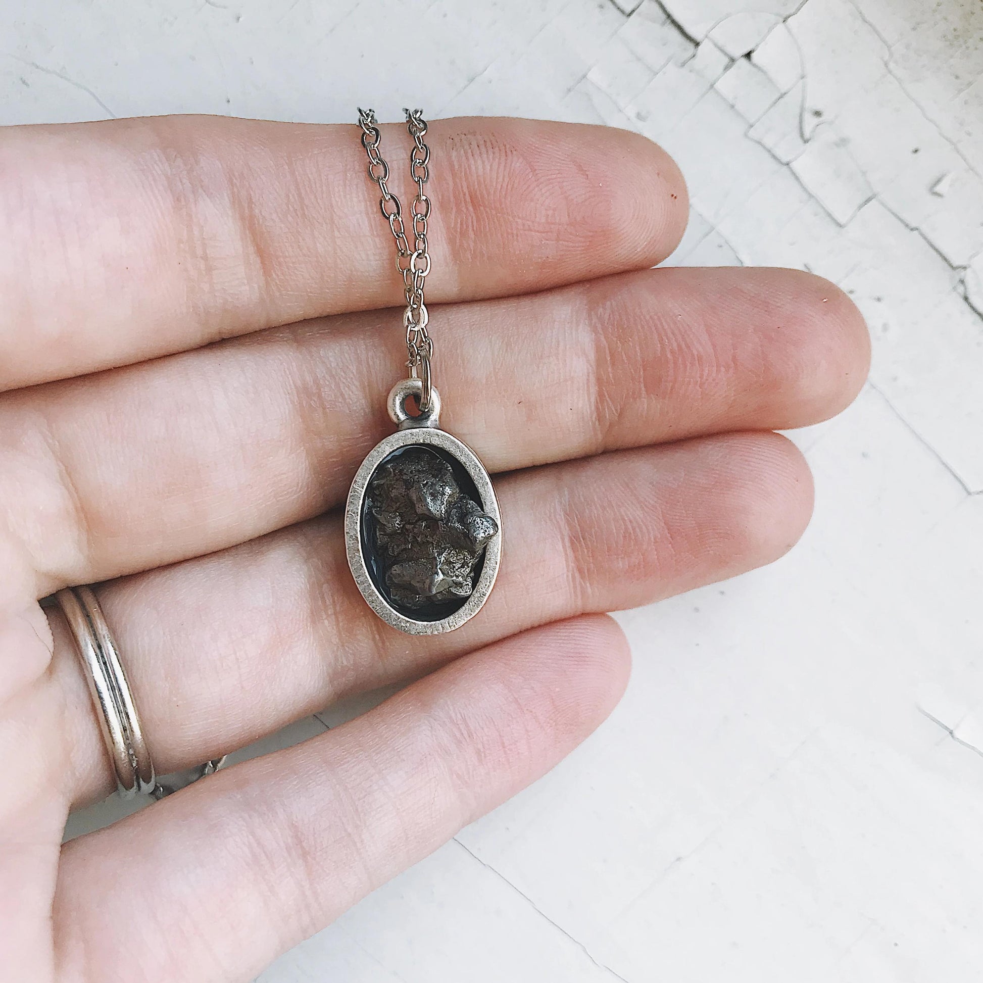 meteorite necklace , perfect gift , present