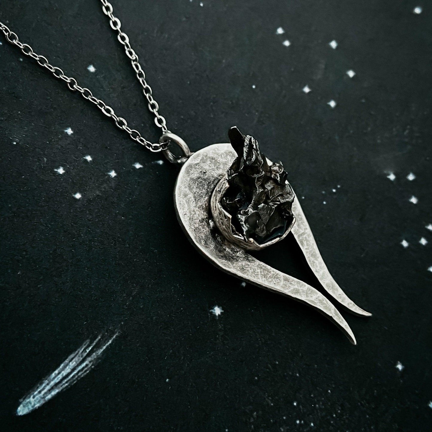 meteorite necklace , perfect gift , present